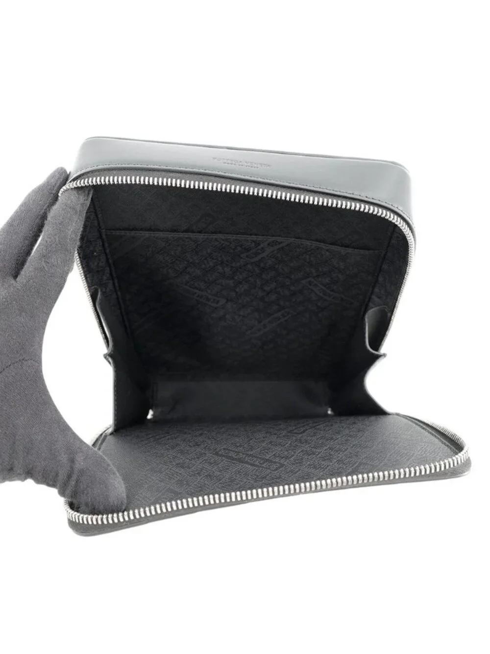 Bottega Veneta Shoulder Bag Intrecciato Calfskin Black